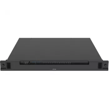 Sieťový videorekordér AXIS S2216 Mk II 1U čierny — 16 kanálov, až do 7680×4320, 4 TB HDD (max. 16 TB), 256 GB SSD, RAID 0/1/10, FIPS 140-2 L2