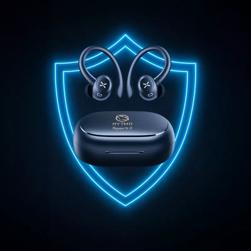 Bezdrôtové športové slúchadlá MANTA Rytmo Sport 2 MATWS012BK — True Wireless, in-ear, čierne