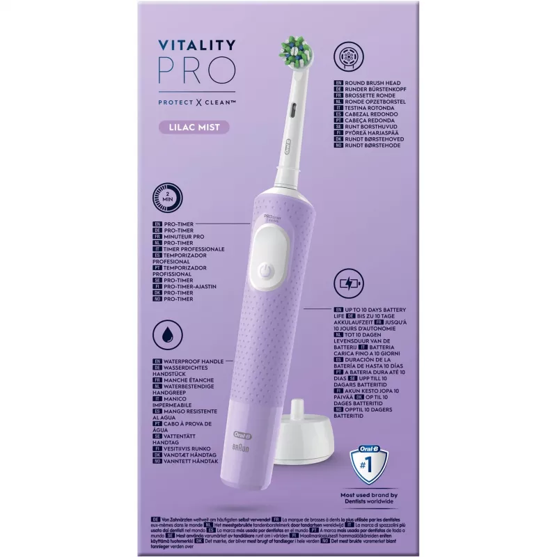Oral-B Vitality Pro elektrická zubná kefka fialová 1 kefka