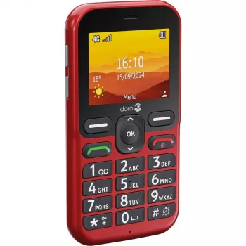 Doro Leva L10 4G, telefón s veľkými tlačidlami, červený (380571)