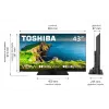 TV LED 43UV3F63DG 43 palcov LED displej 4K rozlíšenie