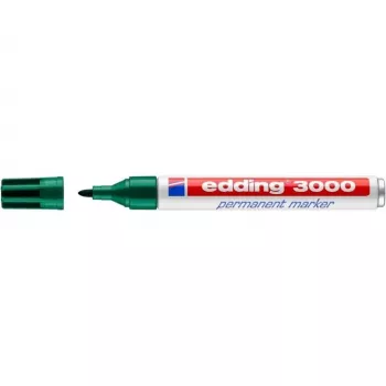 Permanentný marker Edding 3000 zelená 10 kusov