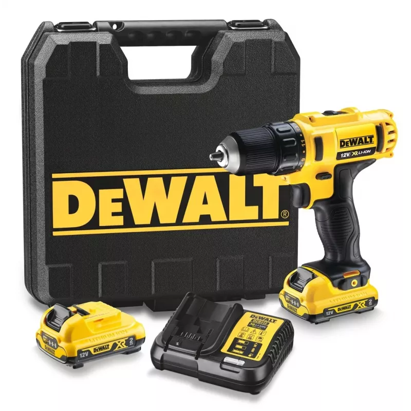 DeWALT DCD bezuhlíkový 10,8V akumulátorový vŕtací skrutkovač Li-Ion, Euro konektor
