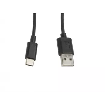 Kábel Lanberg CA-USBO-10CC-0010-BK (USB 2.0 konektor samec - USB 2.0, USB, Type-C konektor samec, 1m, čierny) (CA-USBO-10CC-0010-BK)