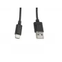 Kábel Lanberg CA-USBO-10CC-0010-BK (USB 2.0 konektor samec - USB 2.0, USB, Type-C konektor samec, 1m, čierny) (CA-USBO-10CC-0010-BK)