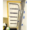 Dvere proti prachu pri rekonštrukcii, prachová clona 220X110 dvere