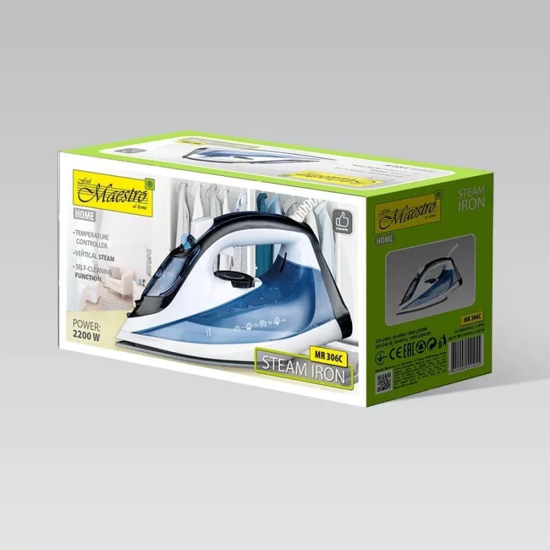 Naparovacia žehlička MAESTRO MR-306C 2200W biela, modrá