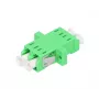Extralink LC/APC Singlemode Duplex optický adaptér, zelený, LC/APC konektor samec