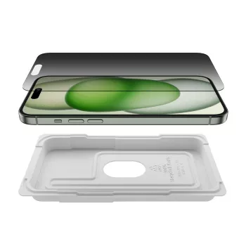 Ochrana displeja so súkromím Belkin OVA168HQ pre iPhone 16 Plus antibakteriálna nárazuvzdorná