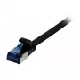 Synergy 21 Patchkabel RJ45, CAT6A 500MHz, 0,25 m, čierny, U/FTP, plochý, TPE (Superflex), AWG32, Synergy 21 – typ kábla U/FTP – páry žíl fóliou tienené