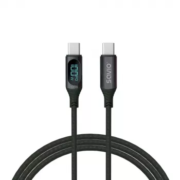 Kábel Savio USB-C - USB-C CL-174 1m čierny USB 3.2 Gen 1
