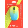 CANYON myš MW-44 Wireless Charge žltá modrá