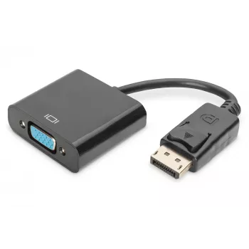 Assmann DisplayPort adaptérový kábel. DP - HD15 M/F. 0,15 m. so zámkom. DP 1.1 kompatibilný. UL. bl. bez tienenia. 32AWG (AK-340410-001-S)