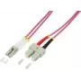 Logilink - patch kábel - LC multimode (M) na SC multimode (M) - 5 m - optické vlákno - 50/125 mikrometrov - OM4 - bez halogénov - vresovofialová (FP4LS05)