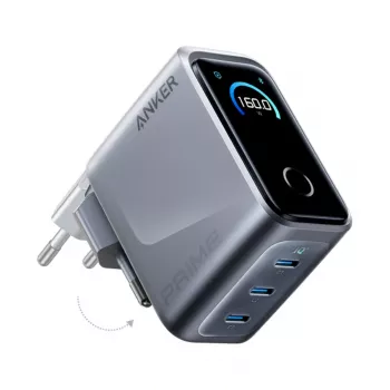 Anker Prime nabíjačka 160 W, 3 porty, strieborná (A2687341)