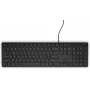 Káblová full-size klávesnica Dell KB216 — QWERTY Nordic rozloženie, čierna, USB