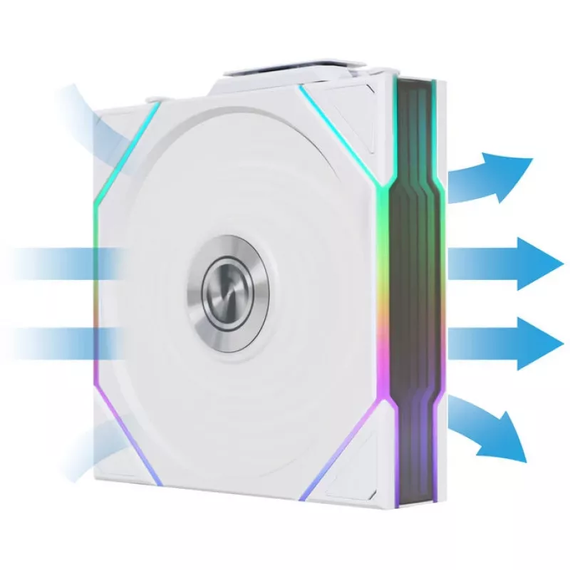 LIAN LI UNI FAN TL Wireless 120 mm ARGB Reverse Blade, 3 ks balenie, biela