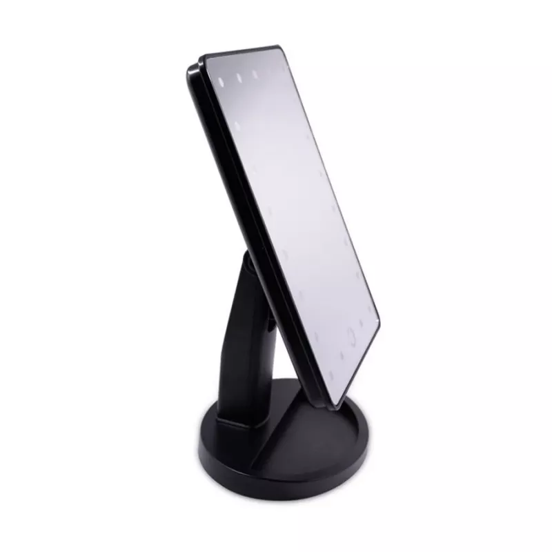 Extralink Makeup Mirror, čierne osvetlené so stojanom