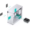 PC skriňa Jonsbo D41 MESH Midi Tower biela
