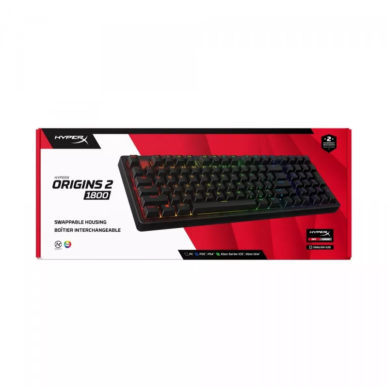HyperX Origins 2 1800 klávesnica čierna