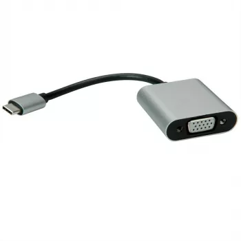 VALUE - externý video adaptér - USB-C 3.1 - VGA - čierna