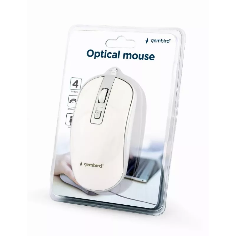Gembird MUS-4B-06-WS myš USB Type-A
