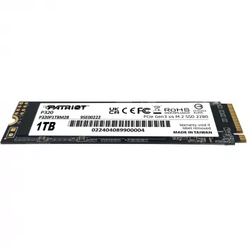 SSD disk Patriot P320 1 TB M.2 2280 PCIe 3.0 x4 NVMe
