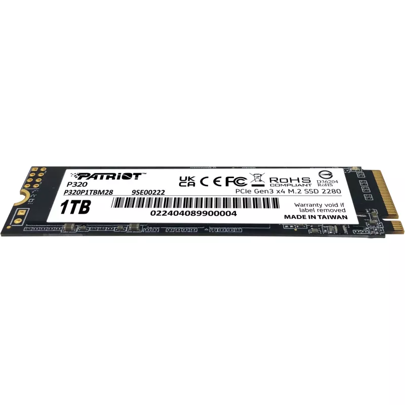 SSD disk Patriot P320 1 TB M.2 2280 PCIe 3.0 x4 NVMe