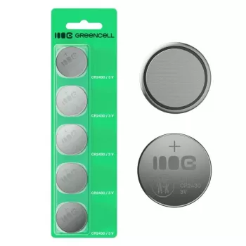 Gombíková batéria Green Cell CR2430 3V — balenie 5 ks