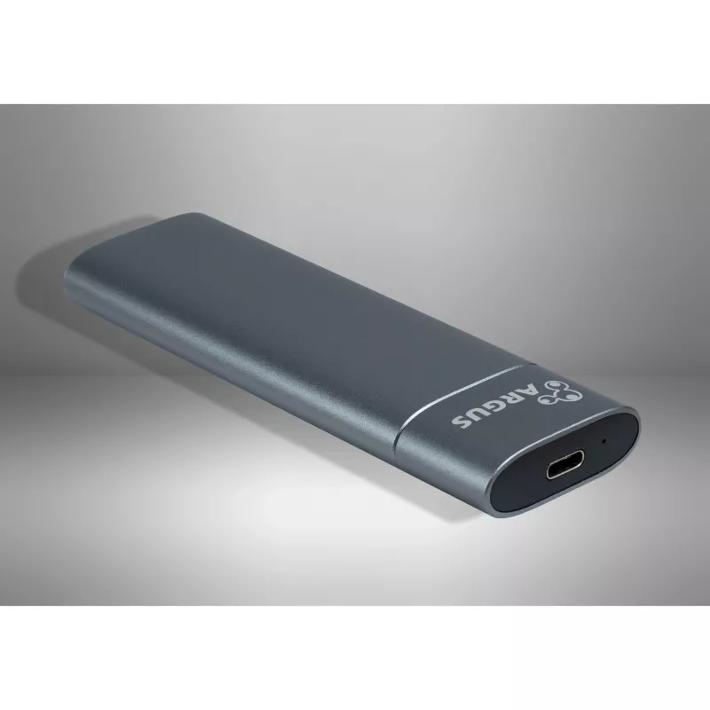 Inter-Tech GD-MS013 puzdro na disk M.2 NVMe, USB-C 3.2 Gen 2 10 Gbit/s, 113x37x12 mm, sivé