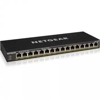 NETGEAR GS316P Unmanaged Gigabit Ethernet (10/100/1000) Power over Ethernet (PoE) čierna