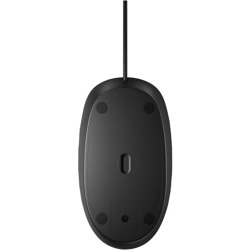 HP 125 Káblová myš, obojručná, optická, USB Type-A, čierna