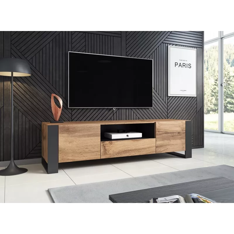 Cama TV stojan WOOD wotan/antracit