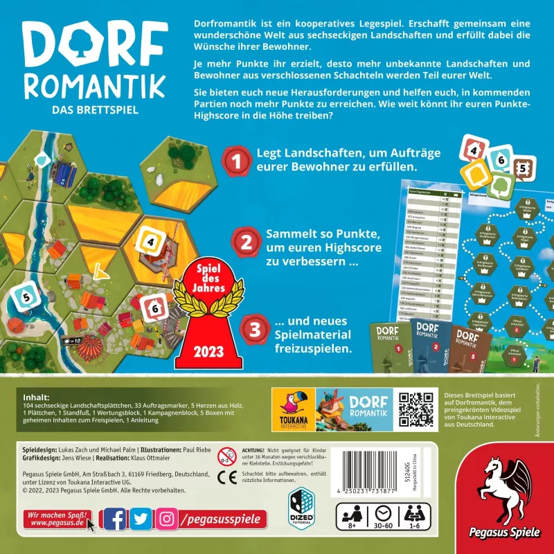 Dorfromantik - stolová hra (Hra roka 2023)