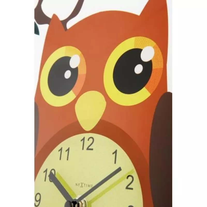 NeXtime hodiny 8169 Oohoo, Ø43 cm, nástenné, viacfarebné