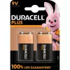 Duracell Plus batéria 9V (MN1604 / 6LR61), 2 ks