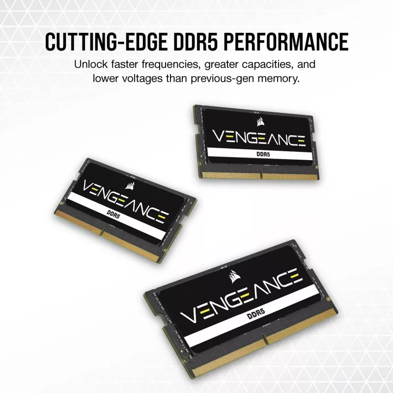 SO-DIMM 64 GB DDR5-5600 (2x 32 GB) Dual-Kit, pamäť čierna, CMSX64GX5M2A5600C48, Vengeance