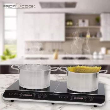 PROFI COOK PC-DKI 1067 indukčná varná doska, 3500W, 2 varné zóny, čierna