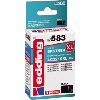 EDDING atramentová kazeta nahrádza Brother LC3219XLBK kompatibilná čierna EDD-583 (18-583-01)