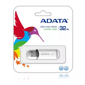 ADATA Classic Series C906 - USB kľúč - 32 GB - USB 2.0 - biela