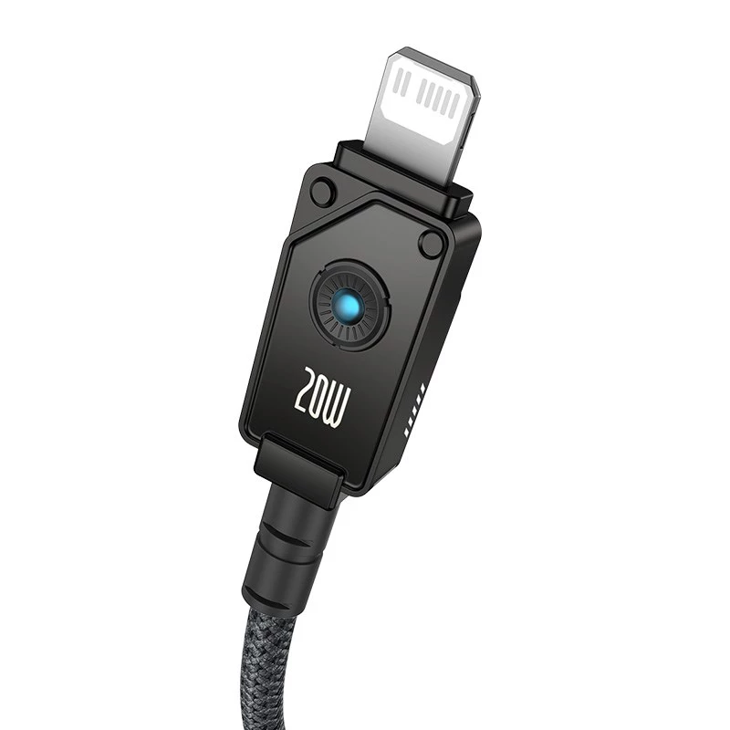 Baseus Unbreakable USB-C na iP kábel 2 m 20 W čierny