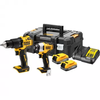 Sada elektrického náradia DeWALT DCK2062E2T-QW, 1/4 palca skľučovadlo, krútiaci moment 200 N⋅m