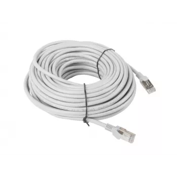 LANBERG sieťový kábel Cat5e U/UTP RJ-45 na RJ-45 20 m sivý, 26 AWG, CCA vodič