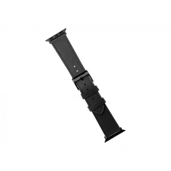 Kožený náramok pre Apple Watch FIXED FIXLST-434-BK — čierny, náhradný remienok