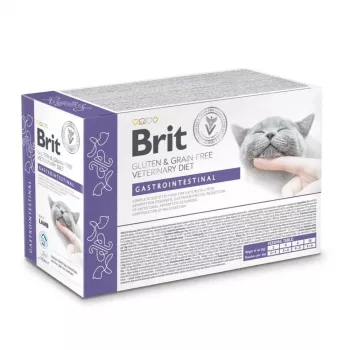 BRIT Veterinary Gastrointestinal Lamb - mokré krmivo pre mačky - 12x85g