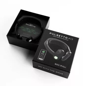 Stimulátor blúdivého nervu HERDEGEN Pulsetto FIT masážny prístroj, model Pulsetto FIT