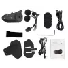 Headset FreedConn R1 PLUS E motocyklová Bluetooth interkom, Bluetooth 5.0+EDR, dosah 1000 m, IP65, FM, 1080p video, 30 h hovoru