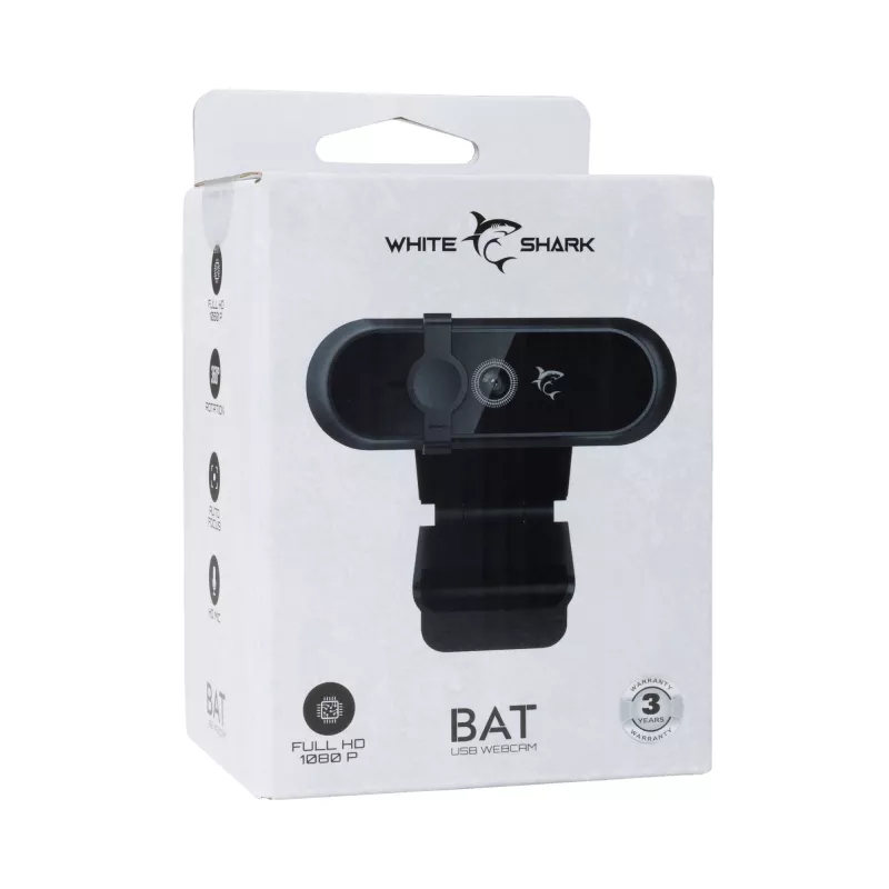 Webkamera White Shark GWC-005 1080p BAT – rozlíšenie 1080p, USB pripojenie