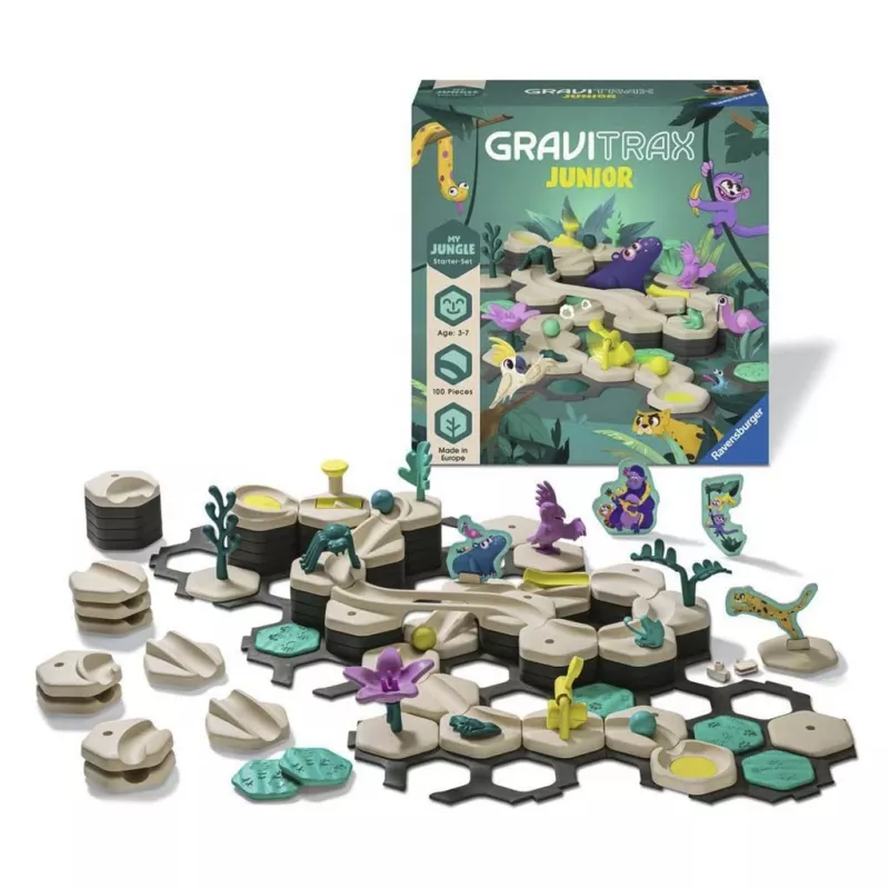 Ravensburger GraviTrax Junior štartovacia súprava L Jungle, dráha (27499)
