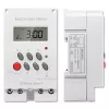 Elektronický časový spínač na DIN lištu QOLTEC PC0629 — napájanie 24V, výstup 16A